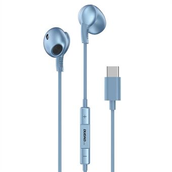 DUDAO X14S 1,2 m Type-C plugg kablede øretelefoner semi-in-ear hodetelefoner med mikrofon