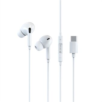 DEVIA Smart Series 1.2m Wire Control Earphones Type-C Plug In-Ear Headphones (Digital Version) can be translated to Norwegian as:

DEVIA Smart Serie 1,2 m Kablekontroll Øretelefoner med Type-C Plug In-Ear Hodesett (Digital Versjon)