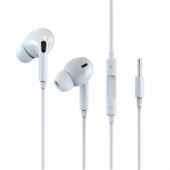 DEVIA Smart Series 3.5mm plugg HiFi-lyd in-ear hodetelefoner med 1,2m ledning og fjernkontroll.