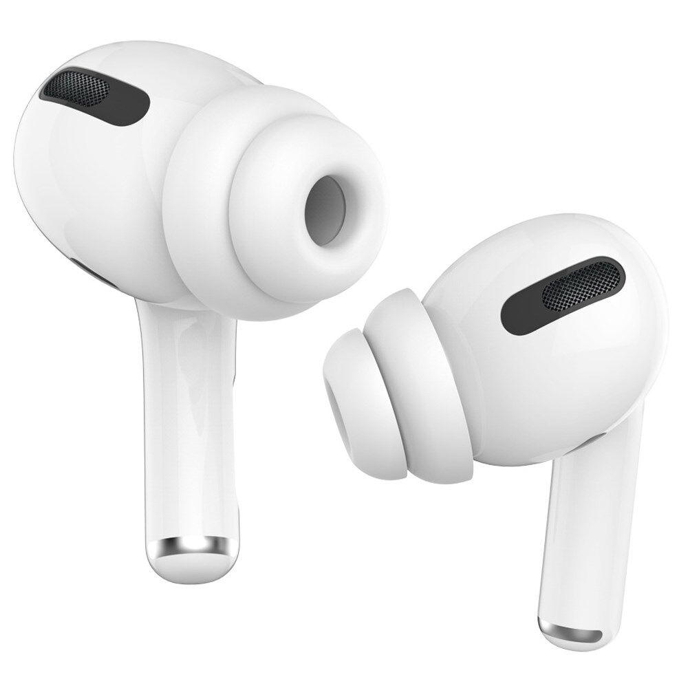 Kjøp AHASTYLE PT99-2 2 par silikonhodetelefonhette for AirPods Pro, myk og  behagelig ørepropper, størrelse: L. Billig levering