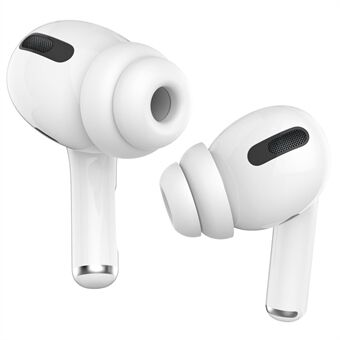 AHASTYLE PT99-2 2 par silikonhodetelefonhette for AirPods Pro, myk og behagelig ørepropper, størrelse: L