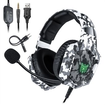 ONIKUMA K8 Camouflage Omnidirectional MIC USB Gaming Headset Kablet hodetelefon