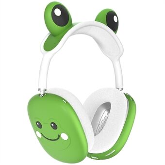 For AirPods Max Frog Design Flytende Silikon Hodetelefon Ørepute Skall + Hodebånd Deksel