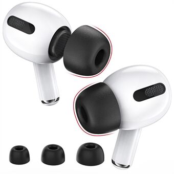 AHASTYLE WG28 3 par S / M / L størrelse ørepropper dekker for Apple AirPods Pro / AirPods Pro 2 Erstatningsminneskum In-ear øretelefon øreputer