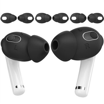 AHASTYLE PT66-3 3 par hodetelefoner, silikonhetter for Apple AirPods 3, erstatning for trådløse ørepropper, størrelse: M