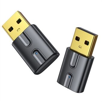 B12 USB Bluetooth 5.0 musikklydsender Trådløs adapter for bærbar datamaskin