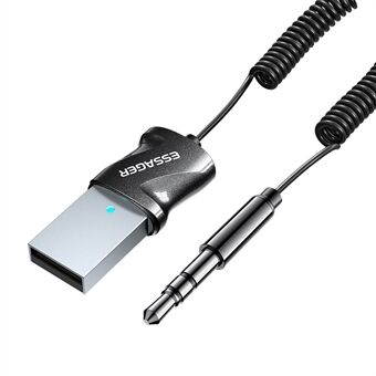 ESSAGER Bluetooth-adapter Fjærkabel 3,5 mm Jack Lydmottaker