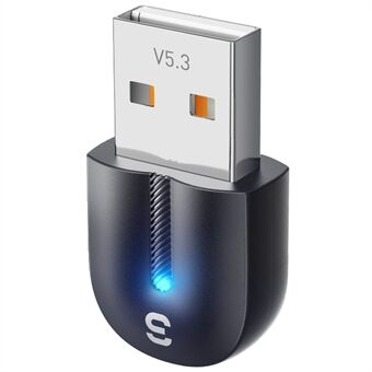 ESSAGER EBT53-BH01-P USB Bluetooth 5.3 Adapter Plug and Play for PC Spillkontroller Telefon