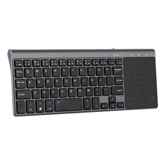 MC-41AG 59-nøkkel ultratynn 2.4G trådløst tastatur med touchpad for PC / bærbar datamaskin / smart TV