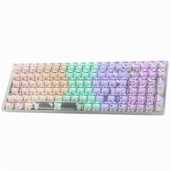 Y-FRUITFUL K10 Mekanisk Gaming Tastatur 100 Taster Type-C Kablet Klart Tastatur med RGB-lys