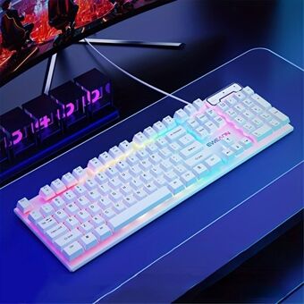 EWEADN GX330 Datamaskin Laptop E-Sport Tastatur USB Kablet Belyst Gaming Tastatur