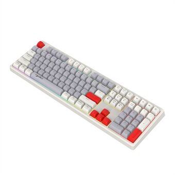 HXSJ V300 Mekanisk Gaming-tastatur 108 taster RGB-strømlys Justerbart bakbelyst kablet tastatur