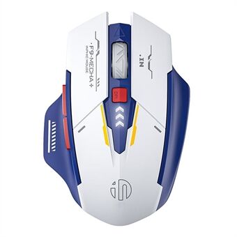 INPHIC F9 Mecha Versjon Oppladbar 2.4G Trådløs Gaming Arbeidende Mus Datamaskin Bærbar PC Mus