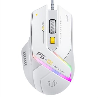 INPHIC PG1 USB Kablet E-Sport Gaming Mus RGB Lys Datamaskin Bærbar Mus