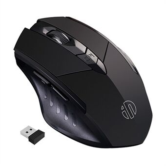 INPHIC PM6 Bluetooth 2.4G USB trådløs mus Datamaskin Bærbar PC Silent Oppladbar Lading Hjemmespill Ergonomisk lydløs mus