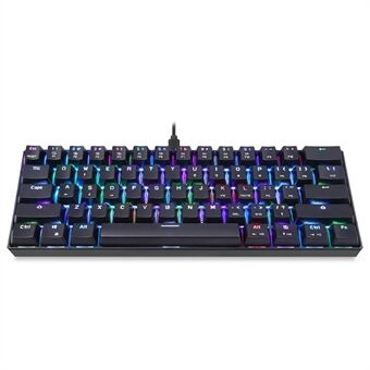 MOTOSPEED CK61 Gaming Mekanisk Tastatur USB Kablet 61-tasters RGB LED Bakgrunnsbelysning for PC Datamaskin Gamer