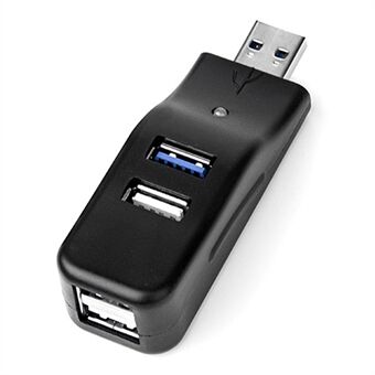 HUB19 Duckbill Shape Mini USB Splitter 4-porters USB Hub Extender, USB3.0x1 + USB2.0x3