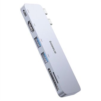 BASEUS UltraJoy Series Type-C til Thunderbolt 3 / 4+HD4K@30Hz+2XUSB3.0+SD3.0+TF3.0 USB Hub Dokkingstasjon