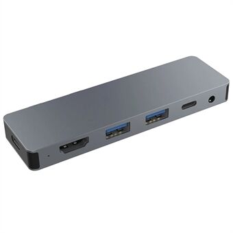 SH969 for Microsoft Surface Pro X / Pro 8 / Pro 9 Dual Type-C Port 4K 60Hz Docking Station USB-hub