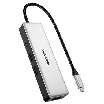 WAVLINK UH3032G 3-porters USB C Hub med RJ45 Gigabit Ethernet Adapter for MacBook Pro / Chromebook