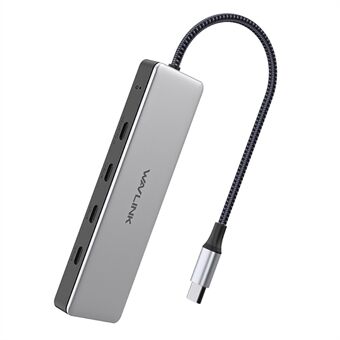 Vennligst oversett til norsk: 

WAVLINK WL-UHP3411 4-i-1 Type-C til 4 USB-C 3.2 Gen2 porter Adapter 10G Dataoverføringshub