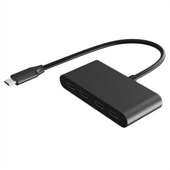 FX-1812B 4-i-1 Type-C Hub 5Gbps Dataoverføring Bærbar 4-ports USB-C 3.0 Splitter