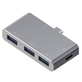 Type-C til USB3.0 2.0 utvidelsesdokkingstasjon 5 Gbps høyhastighets USB-C fire-i-ett-hub