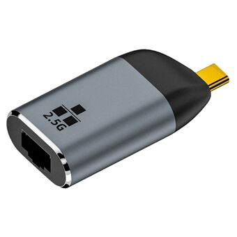 Type-C til RJ45 Ethernet-adapter 2500Mbps Gigabit LAN nettverkskonverter for bærbar PC MacBook