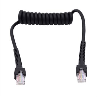 UT-019-1.0M RJ45 hann til Cat6 hann 8P8C UTP stretch coiled kabel LAN Ethernet nettverkspatch ledning 100 cm