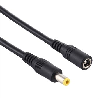 3M 8A DC-strømplugg 5,5 x 2,1 mm hunn-til-hann-adapterkabel - svart