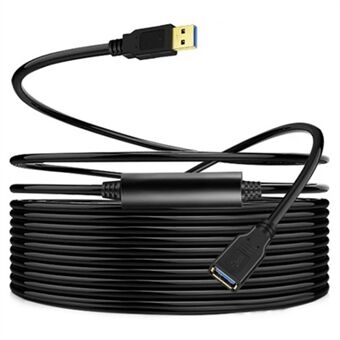 2 meter USB 3.0 hann til hunn-forlengelseskabel med høy hastighet og PVC-materiale for overføring av data.