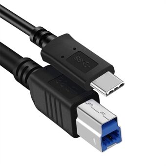 1m Type-C 3.1 til USB 3.0 Type B Skriver Forlengelseskabel Høyhastighets Datakabel