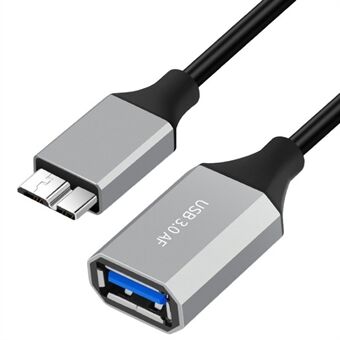 0,5m Plug and Play USB-A 3.0 Hunn til Micro B Høyhastighetsoverføring Mobil Harddisk Datakabel