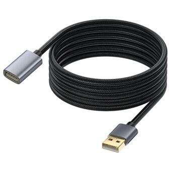 USB forlengelseskabel 5m USB 2.0 Type A hann til hunn forlengelseskabel for skriver, tastatur, mus, minnepinne