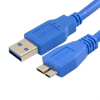 0,3 m USB 3.0 skjøtekabel A hann til Micro-B adapter konverter Laderkabel ledning for mobil harddisk