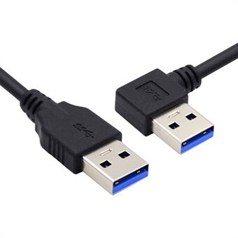 U3-069-LE 90 grader vinklet USB 3.0 Type-A hann til rett 3.0 Type-A hannkabel 40 cm 5 Gbps dataledning