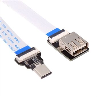 UC-019-AF CN-008-OTG / CN-009-0.13M / CN-011-FE 13 cm Type-C hanndskontakten til USB 2.0 Type A hunndskontakten Datamålrettet Flat Slim FPC-kabel.