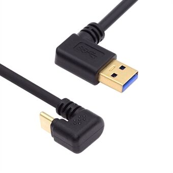 UC-101-LE 0,3m 5Gbps USB3.0 Type-A til Type-C Motstridende U-formet 90-graders Vinklet Kabel