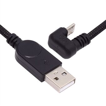 U2-089-OS 1,5m USB2.0 til Micro USB Datakabel 480Mbps U-formet vinklet Micro strømkabel