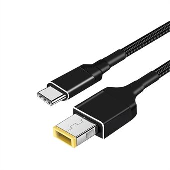 Type-C til Square Power-ladekabel for Lenovo-datamaskin 100W 1,8m laderkabel