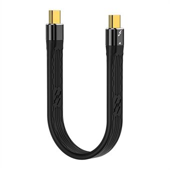 22cm Thunderbolt 4 Type-C Han til Han-kabel PD 100W FPC Fleksibel Lade- og datakabel