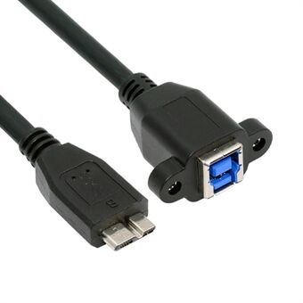 U3-087 5Gbps USB 3.0 Type-B hunn til USB3.0 Micro-B hann Forlengelseskabel for Disk SSD Kamera Data 30cm