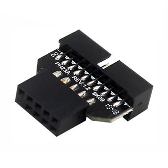 PH23A USB2.0 9-pins hunn til USB3.0 19-pins hann adapter, frontpanelets plugin-kontaktomformer for datamaskinhovedkort