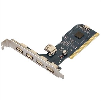 TXB045 NEC Chip PCI til 5 USB2.0 Adapterkort for stasjonær PC TXIC USB2.0 Utvidelseskort