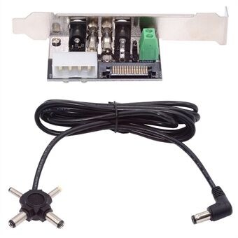 PW-030 Dual DC5.5mm 12V / 5V Utgangssystem Intelligent Kontrollhåndteringssystem Power-kort med PCI-E-brakett