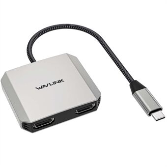 WAVLINK UHP510 Pro USB C til Dual HD Konverter 4K 60Hz Dual Monitor Adapter Støtte 87W PD Lading