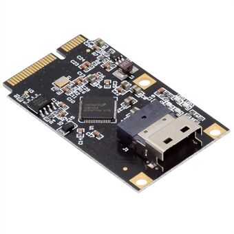 EP-047-8654 ASM1064 Mini PCI-E til Slimline SFF-8654 SATA 3.0 4-Ports Adapter 6Gbps Disk Utvidelseskort