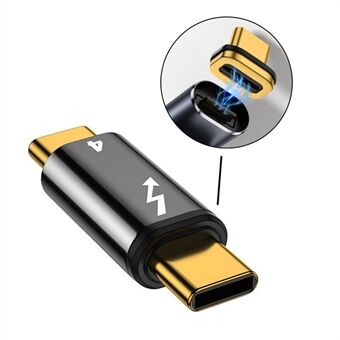 TB-005-MAGN 40 Gbps Type C hann til hann magnetisk kontakt kompatibel med USB4 Thunderbolt3 Thunderbolt 4 100W strømdata 8K videoadapter for bærbar telefon