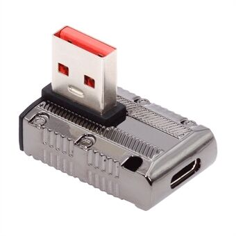 UC-029-TC005 USB 3.1 Type C Hun til USB 3.0 Type-A Han 90 graders vinkelrett Type 10 Gbps 120W Legeringskall Strømadapter