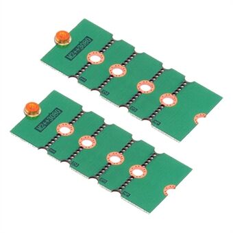 Vennligst oversett til norsk:

EP-031 2 stk / sett M2 NGFF NVME M.2 Utvidet adapter for overføring 2230 2242 2260 2280 Endre til lang størrelse SSD.